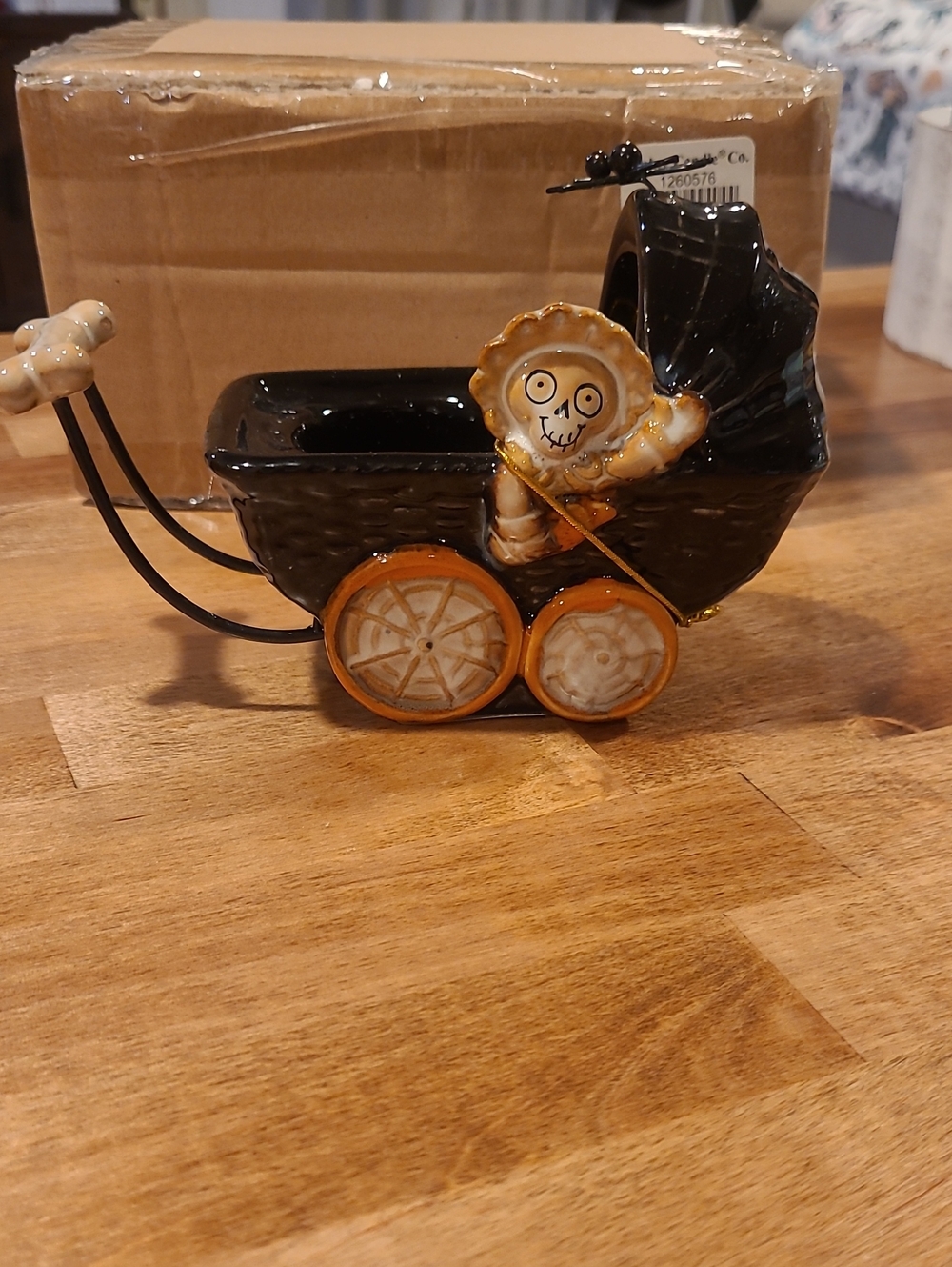 Halloween Yankee Candle Boney Bunch Baby Carriage Tealight Halloween Holder
